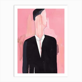 Man In Suit 3 Art Print