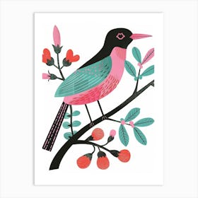 Bird On A Branch 32 Art Print