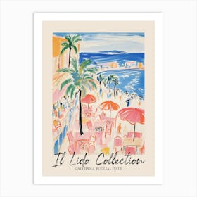 Gallipoli, Puglia   Italy Il Lido Collection Beach Club Poster 3 Art Print