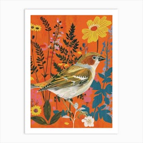 Spring Birds House Sparrow 1 Art Print