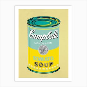 CAMPBELL´S SOUP YELLOW | POP ART Digital creation | THE BEST OF POP ART, NOW IN DIGITAL VERSIONS! Prints with bright colors, sharp images and high image resolution. Art Print