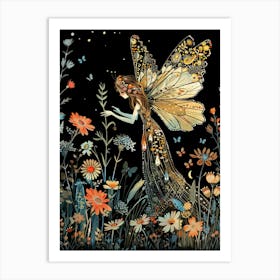 Fairy In The Meadow Art Print