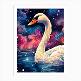 Swan Painting Art Print