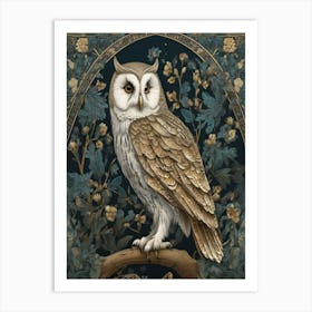 William Morris Owl 3 Art Print