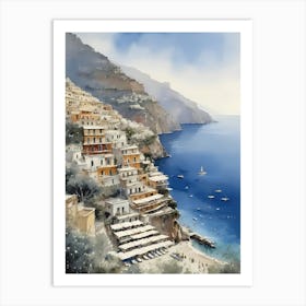 Summer In Positano Painting (29) 1 Art Print