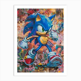 Pop art Sonic Art Print