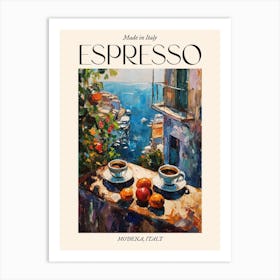 Modena Espresso Made In Italy 3 Poster Art Print