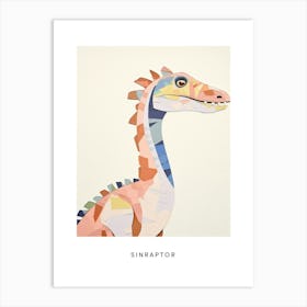 Nursery Dinosaur Art Sinraptor 1 Poster Art Print