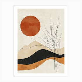 Abstract Landscape Canvas Print Art Print