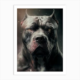 Black dog 1 Art Print