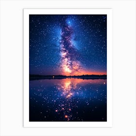 Night Sky With Milky 2 Art Print