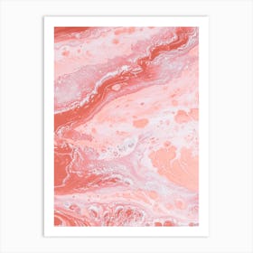 Pink Marble Art Print