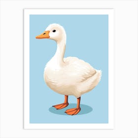 Baby Animal Illustration  Goose 7 Art Print