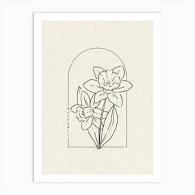 Daffodil Flower Art Print