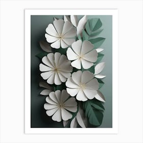 Paper Flowers 6 Art Print