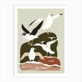 Seagulls 14 Art Print