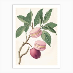 Vintage Macaron Tree Art Print