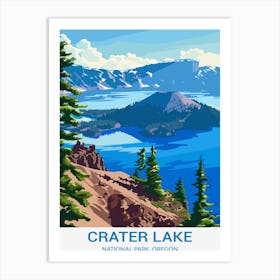 Crater Lake Art Print