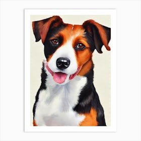 Fox Terrier (Smooth) 2 Watercolour Dog Art Print