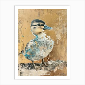 Ducklin Gold Effect Collage 2 Art Print