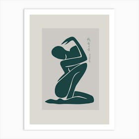 Woman In A Pose Art Print