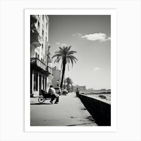Alexandria, Egypt, Mediterranean Black And White Photography Analogue 1 Art Print