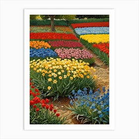 Tulip Field Art Print