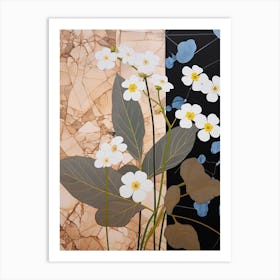 Flower Illustration Forget Me Not Flower 2 Art Print