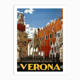 Verona City, Italy Art Print