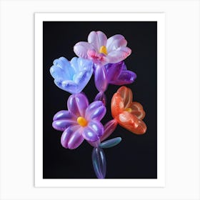 Bright Inflatable Flowers Lilac Art Print