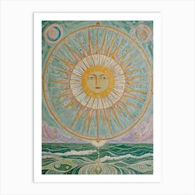 Sea Sun Art Print