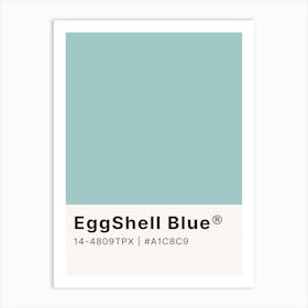 Eggshell Blue Art Print