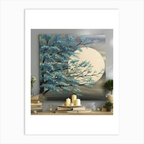 Moon Painting Art Print