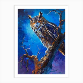 Owl In A Tree Art Print