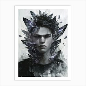 Boy With A Broken Head Art Print