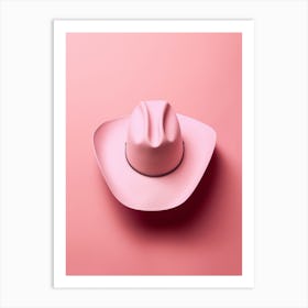 Cowgirl Hat Pastel Illustration 1 Art Print