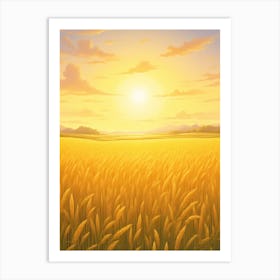 Golden Wheatfield Art Print