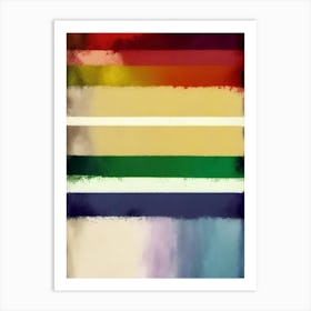 Rainbow Flag Symbol Abstract Painting Art Print