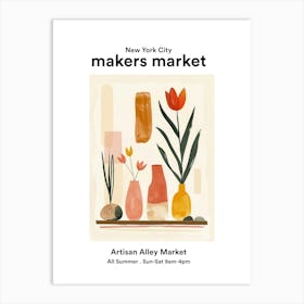 New York City Artisan Alley Market 1 Art Print