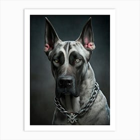 Big dog portrait 1 Art Print