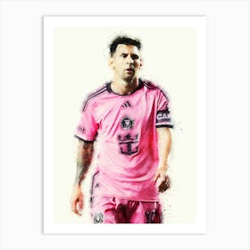 Lionel Messi Inter Miami 1 Art Print