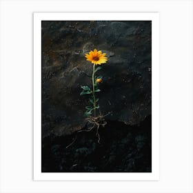 Flower In The Sand 3 Art Print