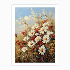 Daisies In The Meadow 13 Art Print