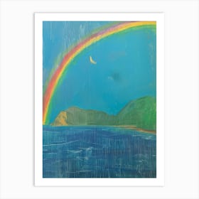 Rainbow Over The Ocean 1 Art Print