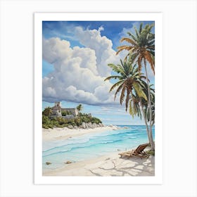 Tulum Beach Art Print