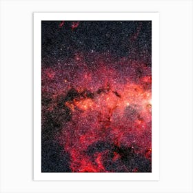 Red Milky Way Art Print