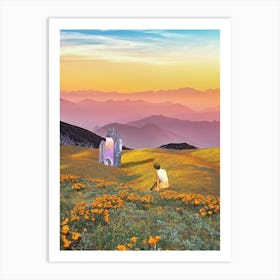 Enjoying The View Art Print