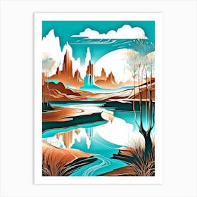 Abstract Landscape 4 Art Print