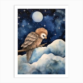 Baby Eagle 1 Sleeping In The Clouds Art Print