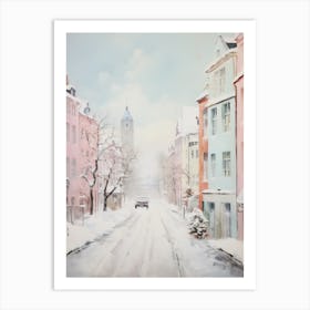 Dreamy Winter Painting Copenhagen Denmark 7 Art Print
